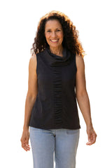 The Ruched Sleeveless Tunic - 27552