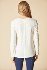 Cotton Pebble Shirttail Tunic- 275553