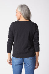 Cotton Pebble Seamed Tee - 27555