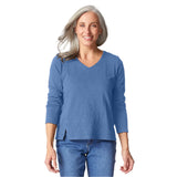 Cotton Pebble Seamed Tee - 27555