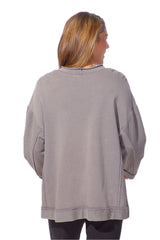 Oversized Rolled Neck Tunic - 28094