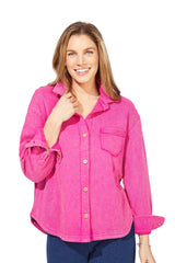 Color Wash Terry Anywhere Shacket — product photo