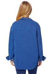 Color Wash Terry Anywhere Shacket - 28095