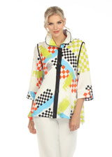 Abstract Art Print Blouse/Jacket - 2849