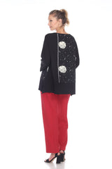 Abstract Print Tunic Top - 2890 - Size L Only!