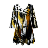 Animal Print V-Neck Tunic in Multi - 26853-TU