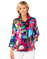 Vibrant Abstract Art-Print Jacket - 2430 - Size XXL Only!