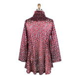 Red Ombré Soutache Mesh Jacket - 300-RD