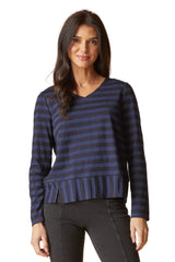 Shadow Stripe Seamed Tee - 30014