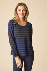 Shadow Stripe Long Sleeve Tee - 30016