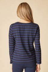 Shadow Stripe Long Sleeve Tee - 30016