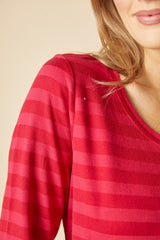 Shadow Stripe Long Sleeve Tee - 30016
