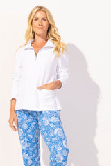 Quarter Zip Terry Sweatshirt - 30121