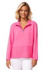 Quarter Zip Terry Sweatshirt - 30121