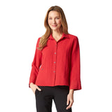 Soft Textured Button Front Shirt/Jacket - 30690