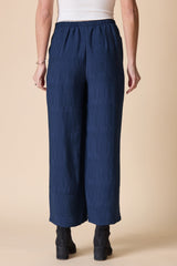 Soft Rayon Jacquard Button Hem Pant - 30778