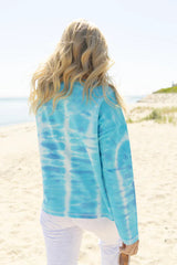 Sky Blue Tie-Dye Cotton Top - 30801