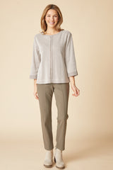 Habitat Seamed Pullover - Dove - image 4