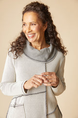 Opposites Attract Contrast Cowl Tunic - 31327