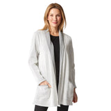 Opposites Attract Textured Open Front Jacket - 31339