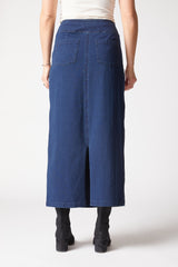 Stonewash Straight Skirt - 31551