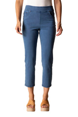 Stonewash Capri Knit Jean - 31569