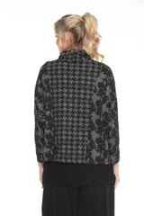 Mixed-Media Turtleneck Sweater Top - 3192