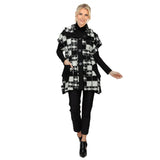 Modern Black & White Check Tunic Vest - 7562V