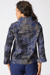 Floral Foliage Cowl Top - 33922