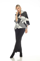 "Starburst" Abstract-Print Blouse - 3448-B/G