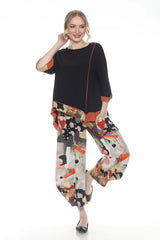 Playful Tunic with Bold Contrast Trim - 3614