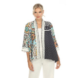Floral & Polka-Dot Open Front Jacket - 3668 - Size S & M Only!