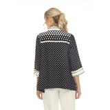 Floral & Polka-Dot Open Front Jacket - 3668 - Size S & M Only!