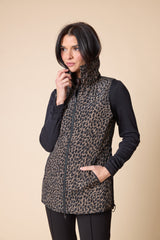 Habitat Reversible Printed Quilt Puffer Vest - BLACK - image 3