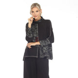 Color-Block & Swirl-Print Tunic Top - 3691