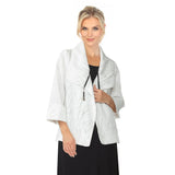 Marbled Texture Jacket in White - 6793J-WHT