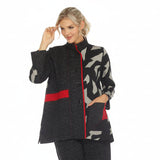 Colorblock Animal-Print Pocket Jacket - 3773