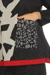 Animal-Print Sweater Knit Tunic - 3775