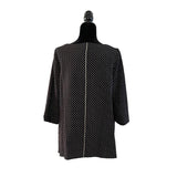 Polka-Dot Tunic Top in Black/White/Red - 3891 - Size XXL Only!