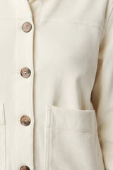 Corded Velour Jacket — pearl