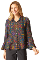 Off The Vine Double Flounce Shirt - 39120
