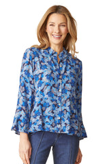 Habitat Painted Stones Flounce Shirt - Tide - image 1