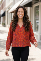 Garden Ruched Collarshirt - 39625