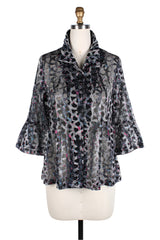 Holographic & Sequin Jacket in Silver - 400-SLV