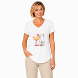 Cat & Cocktail Tee - 41800