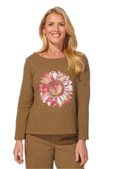 Sunflower Cotton Slub Boxy Tee - 40625