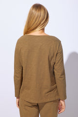 Sunflower Cotton Slub Boxy Tee - 40625