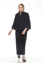 Textured Crinkle Grid Jacket - 4062