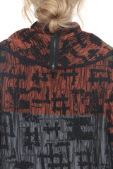 Brushstroke Blazer Jacket, Multi-Color Statement Piece - 4076