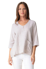 Summer Breeze Vista Pullover in Oatmeal - 41507-OAT - Size XS Only!